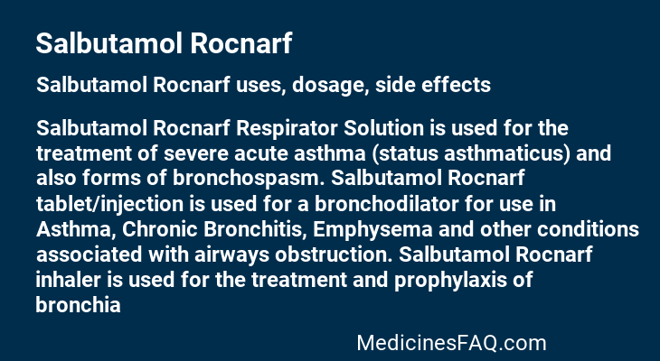 Salbutamol Rocnarf