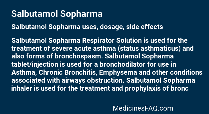 Salbutamol Sopharma