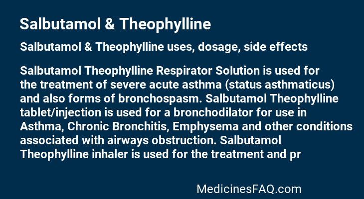 Salbutamol & Theophylline