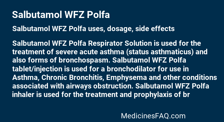 Salbutamol WFZ Polfa