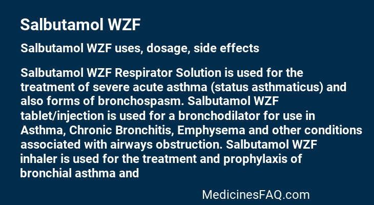 Salbutamol WZF