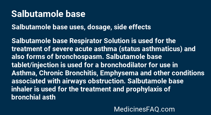 Salbutamole base