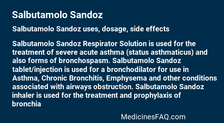 Salbutamolo Sandoz