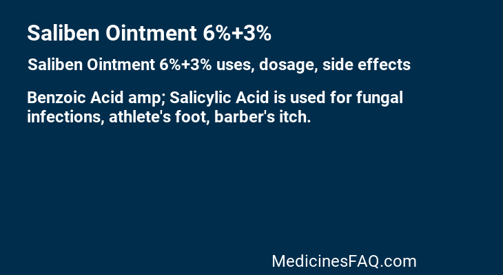 Saliben Ointment 6%+3%