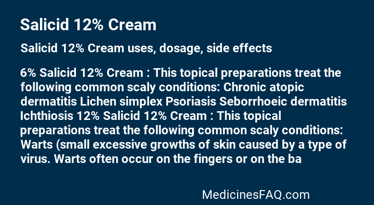 Salicid 12% Cream