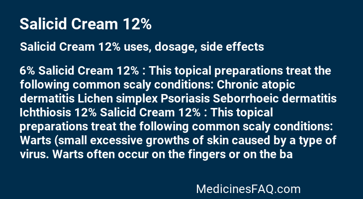 Salicid Cream 12%