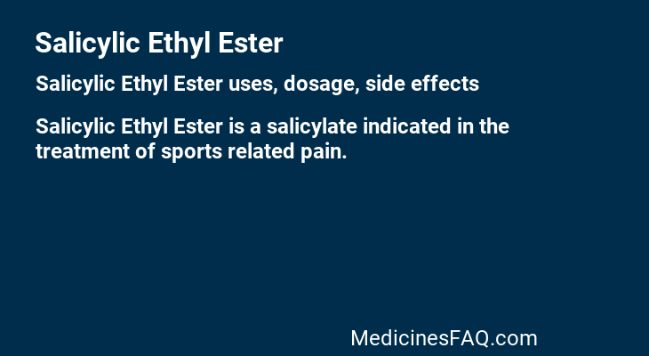 Salicylic Ethyl Ester