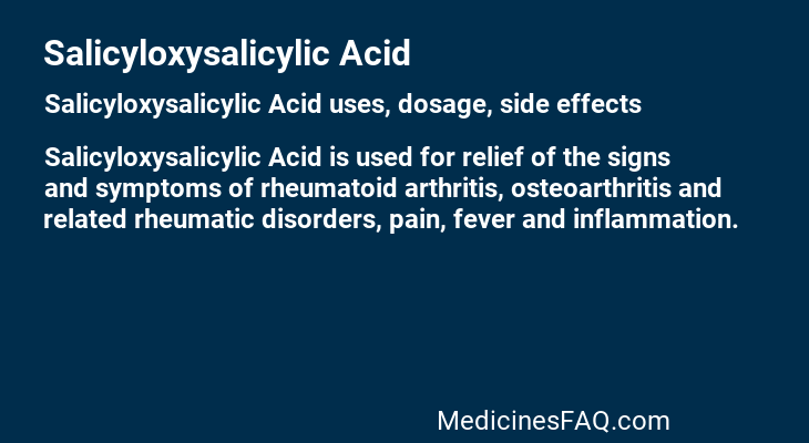 Salicyloxysalicylic Acid