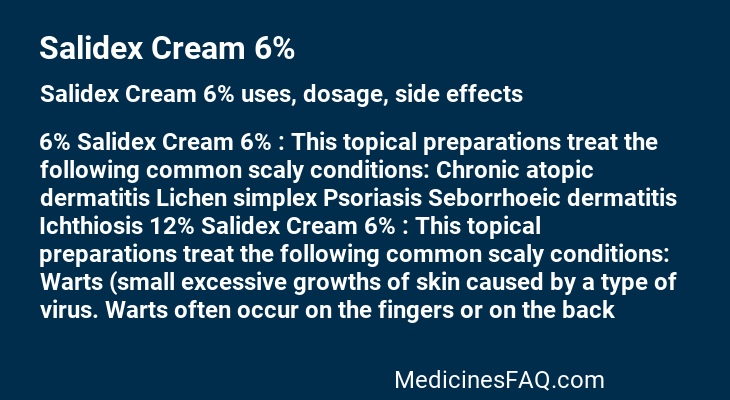 Salidex Cream 6%