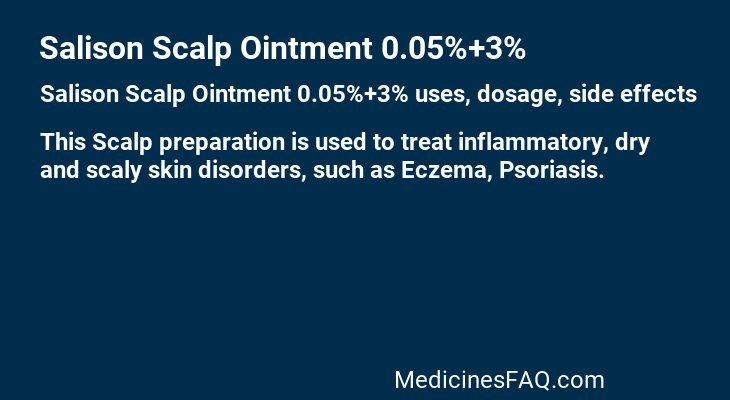 Salison Scalp Ointment 0.05%+3%