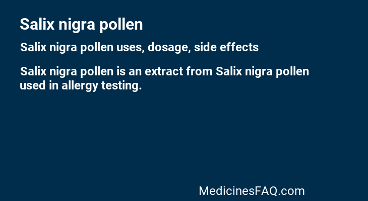 Salix nigra pollen