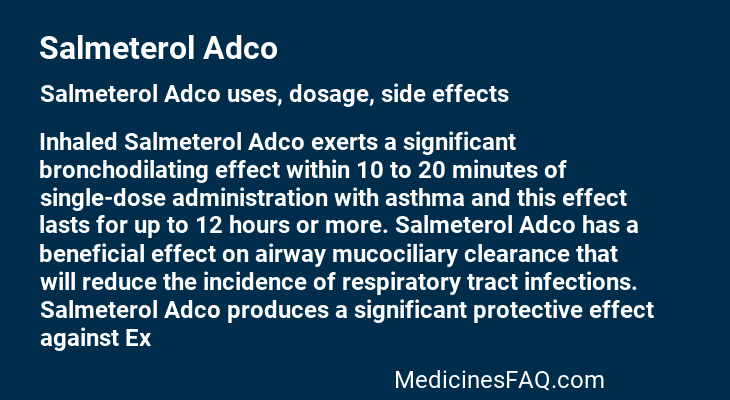 Salmeterol Adco