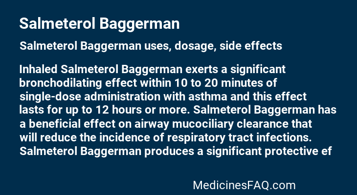 Salmeterol Baggerman