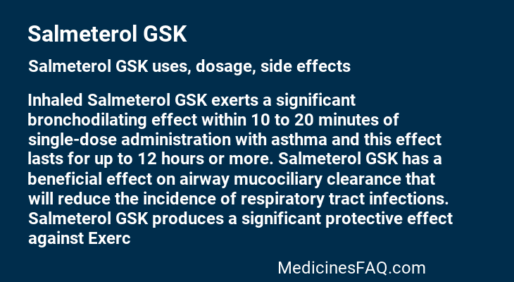 Salmeterol GSK