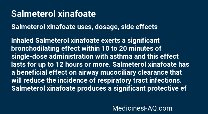 Salmeterol xinafoate