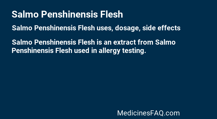 Salmo Penshinensis Flesh
