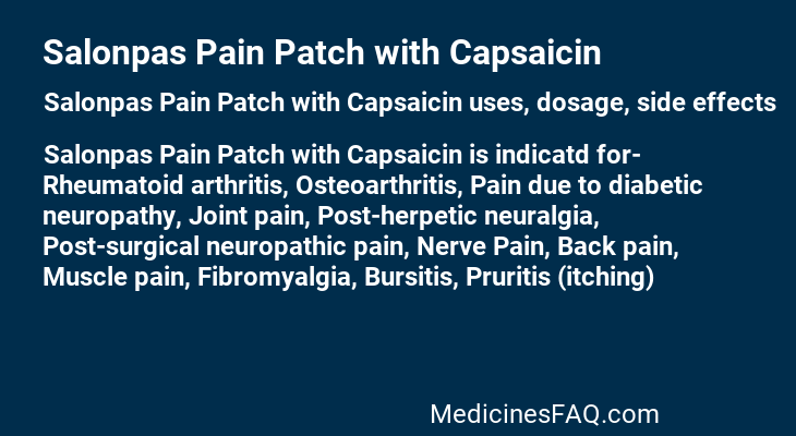 Salonpas Pain Patch with Capsaicin