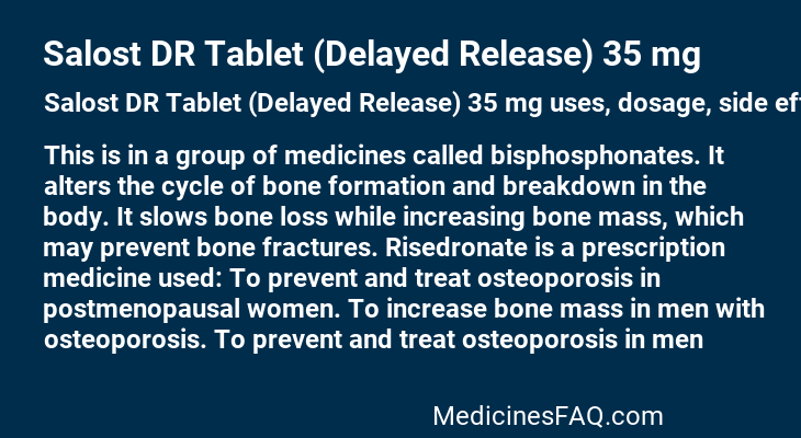 Salost DR Tablet (Delayed Release) 35 mg
