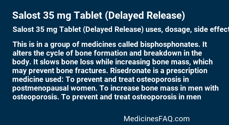 Salost 35 mg Tablet (Delayed Release)