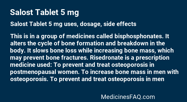 Salost Tablet 5 mg