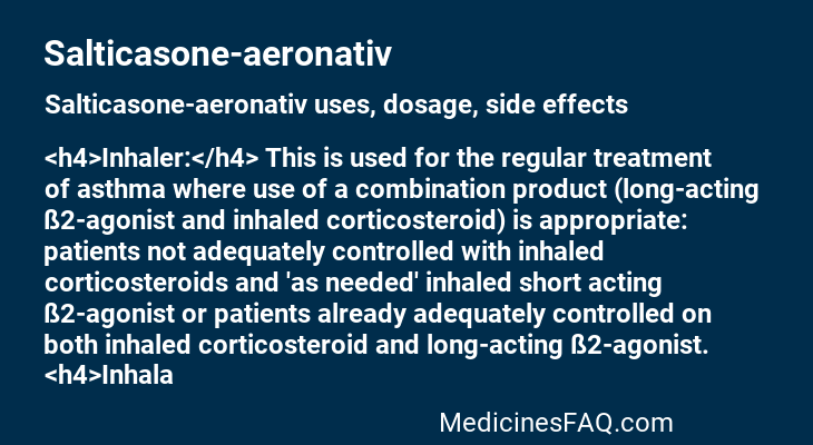 Salticasone-aeronativ