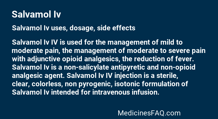 Salvamol Iv