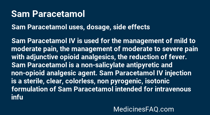 Sam Paracetamol