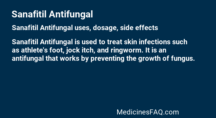 Sanafitil Antifungal