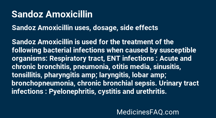 Sandoz Amoxicillin