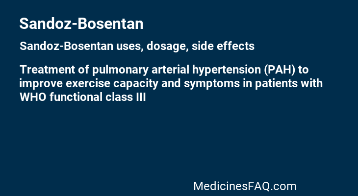 Sandoz-Bosentan