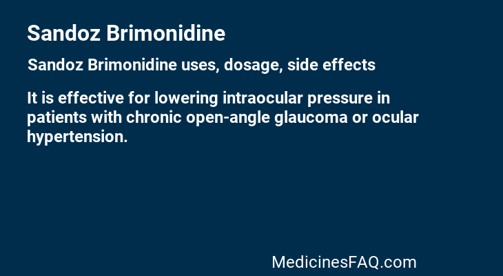 Sandoz Brimonidine