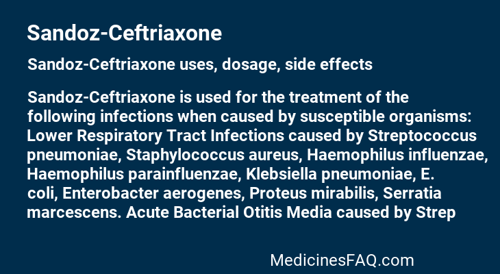 Sandoz-Ceftriaxone