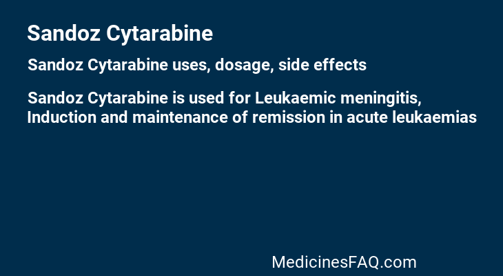 Sandoz Cytarabine