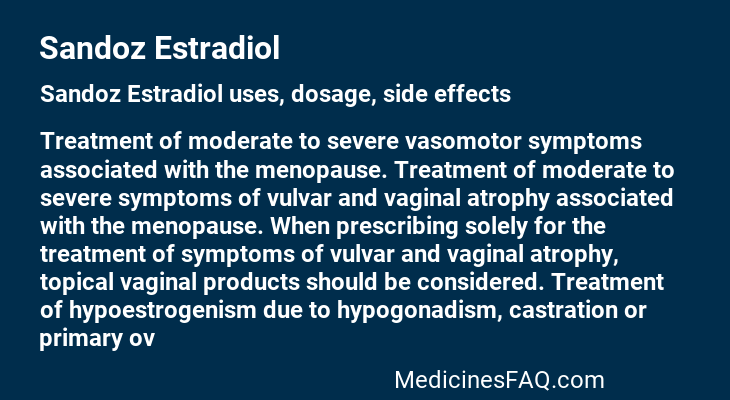 Sandoz Estradiol