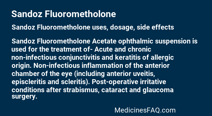 Sandoz Fluorometholone