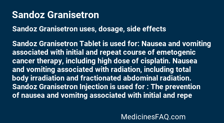 Sandoz Granisetron