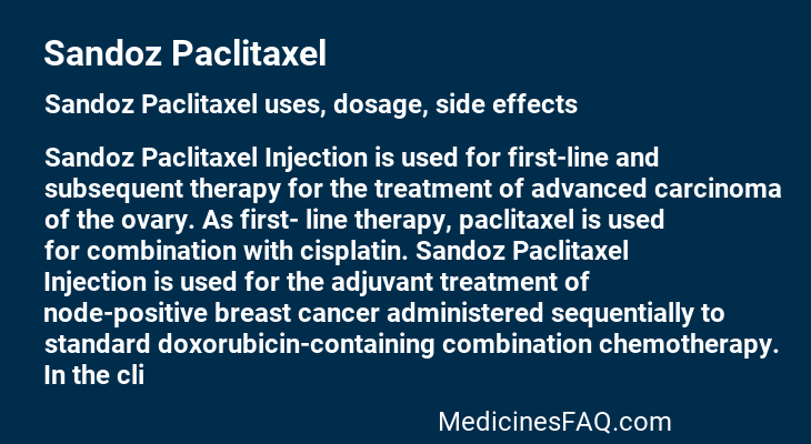 Sandoz Paclitaxel