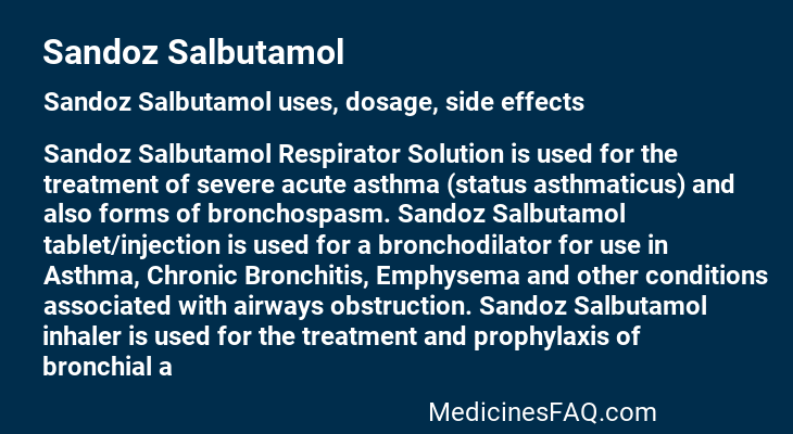 Sandoz Salbutamol