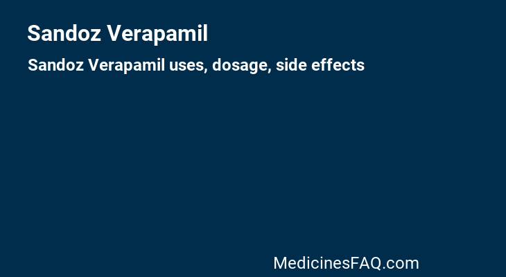 Sandoz Verapamil