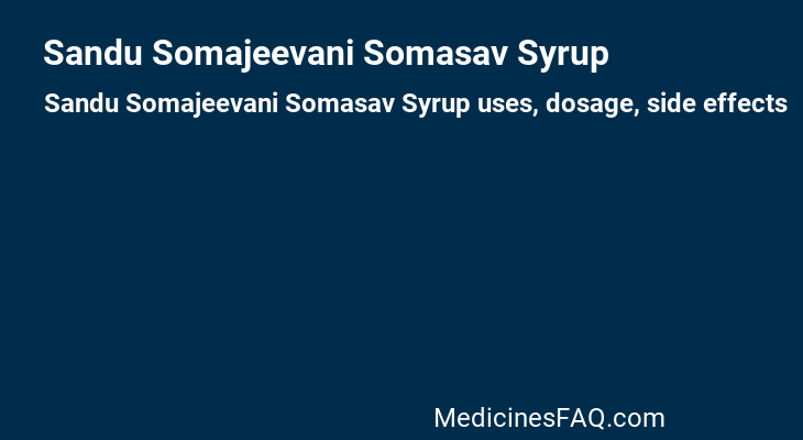 Sandu Somajeevani Somasav Syrup