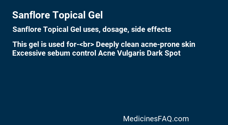 Sanflore Topical Gel