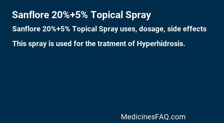 Sanflore 20%+5% Topical Spray