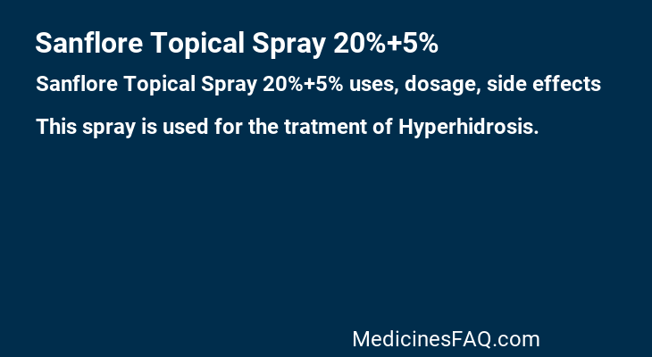 Sanflore Topical Spray 20%+5%