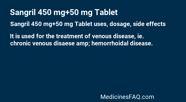 Sangril 450 mg+50 mg Tablet