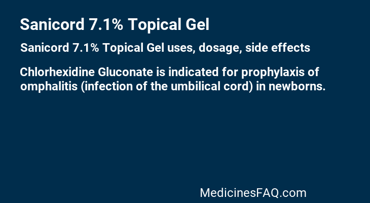 Sanicord 7.1% Topical Gel