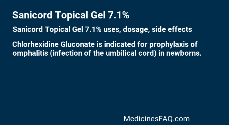 Sanicord Topical Gel 7.1%