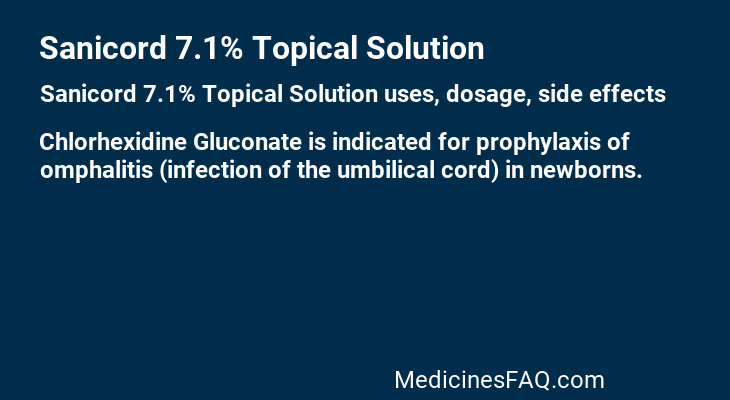 Sanicord 7.1% Topical Solution