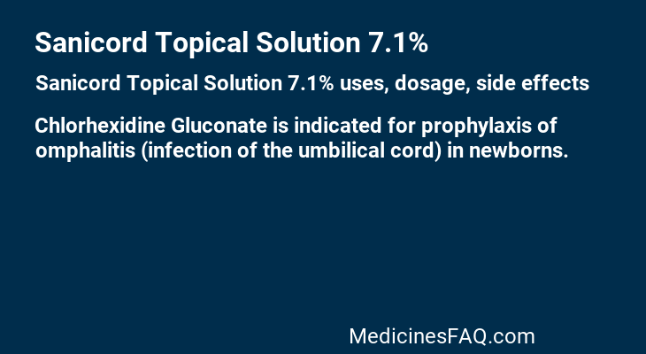 Sanicord Topical Solution 7.1%