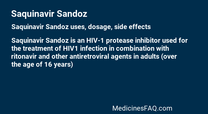 Saquinavir Sandoz