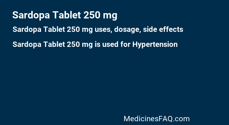 Sardopa Tablet 250 mg